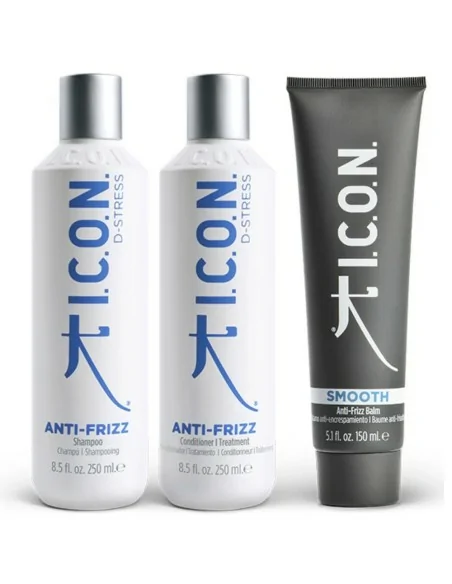 I.C.O.N. - Pack Anti-Encrespamiento Regimedies Anti-Frizz Champú + Acondicionador + Bálsamo