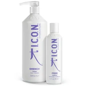 I.C.O.N. - Pack Hidratante Champú Drench 1000 ml + Acondicionador Free 250 ml I.C.O.N. - Pack Hidratante Champú Drench 1000 ml + Acondicionador Free 250 ml