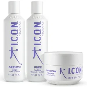 I.C.O.N. - Pack Hidratante Drench 250 ml + Free 250 ml + Inner Home 250 ml I.C.O.N. - Pack Hidratante Drench 250 ml + Free 250 ml + Inner Home 250 ml