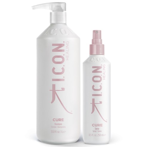 I.C.O.N. - Pack Cure Shampoo 1000 ml + Spray 250 ml