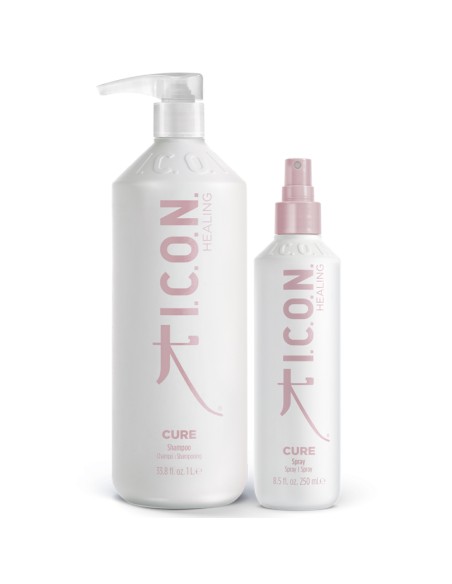 I.C.O.N. - Pack Cure Shampoo 1000 ml + Spray 250 ml