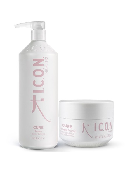 I.C.O.N. - Pack Reparador Cure Champú 250 ml + Acondicionador 250 g