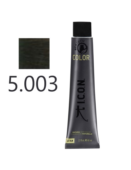 I.C.O.N. - Tinte Permanente Ecotech Natural Calido 5.003 Castaño Claro 60 ml