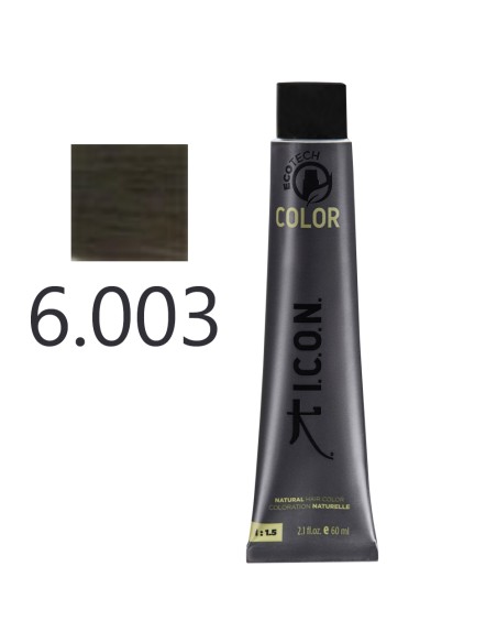 I.C.O.N. - Tinte Permanente Ecotech Natural Calido 6.003 Rubio Oscuro 60 ml