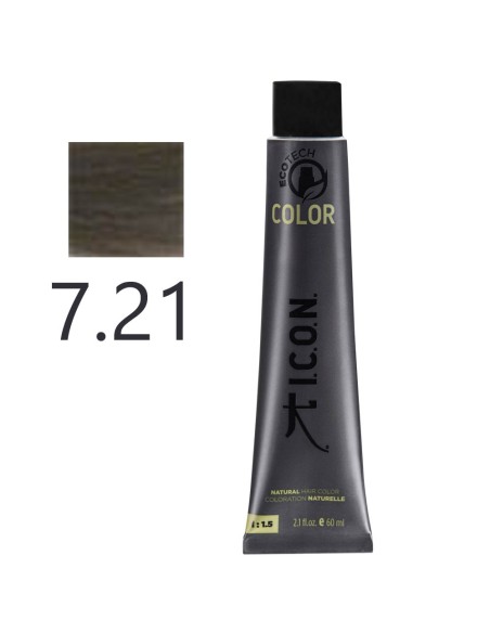 I.C.O.N. - Tinte Permanente Ecotech Perlado 7.21 Rubio 60 ml