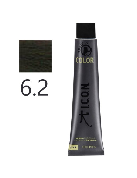 I.C.O.N. - Tinte Permanente Ecotech Beige 6.2 Rubio Oscuro 60 ml