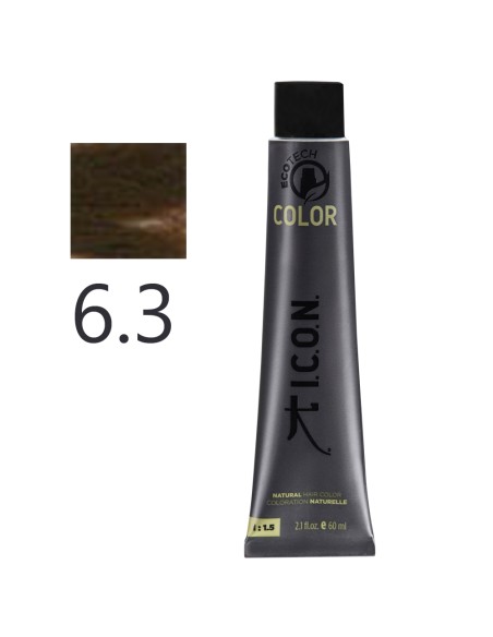 ICON - Tinte Ecotech Dorado 6.3 Rubio Oscuro 60 ml | Coserty.com