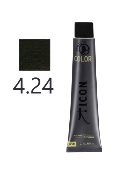 I.C.O.N. - Tinte Permanente Ecotech Marron 4.24 Cafe 60 ml