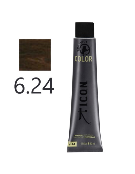 I.C.O.N. - Tinte Permanente Ecotech Marron 6.24 Avellana 60 ml
