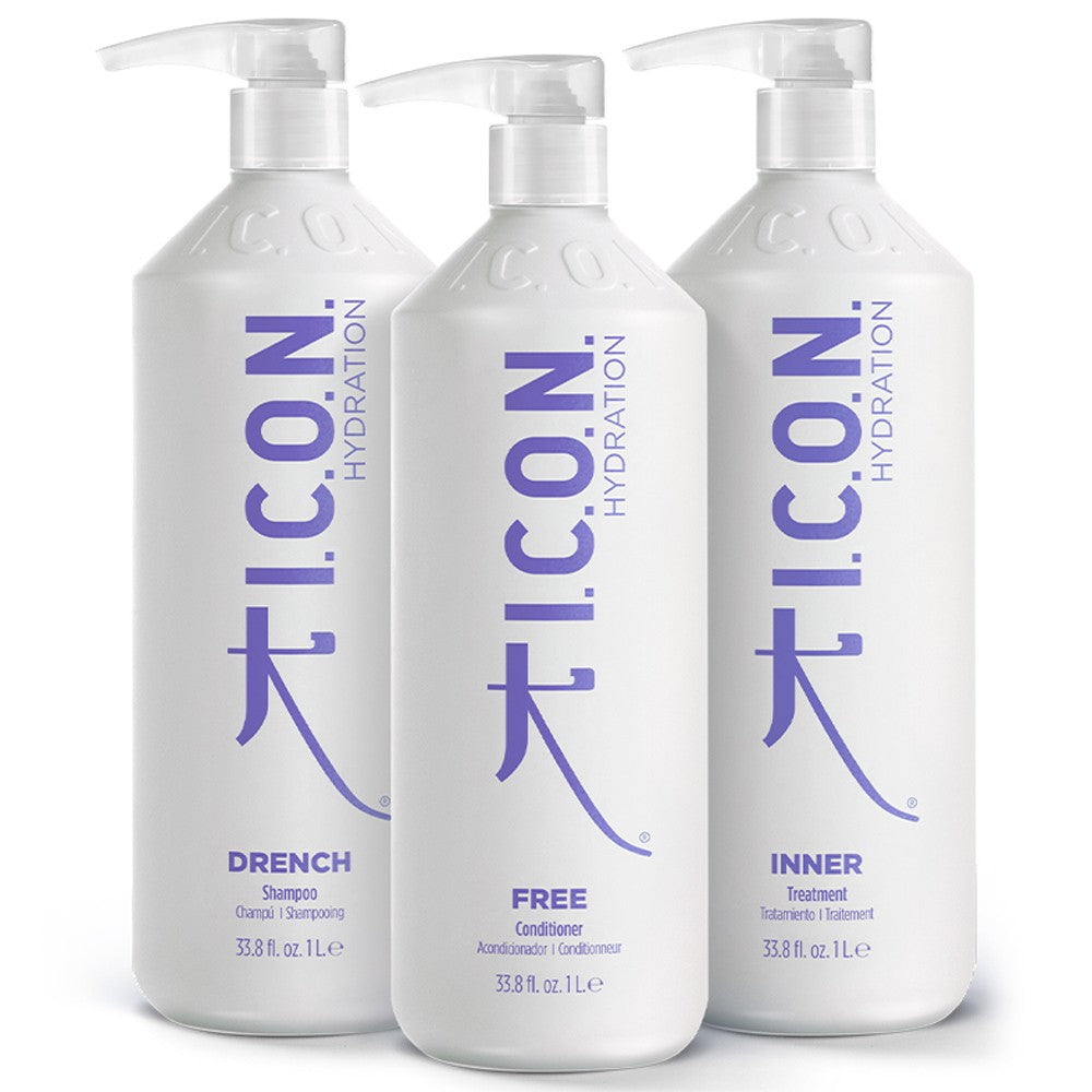 I.C.O.N. - Pack Hydration Edición Limitada Drench 1000 ml + Free 1000 ml + Inner 1000 ml