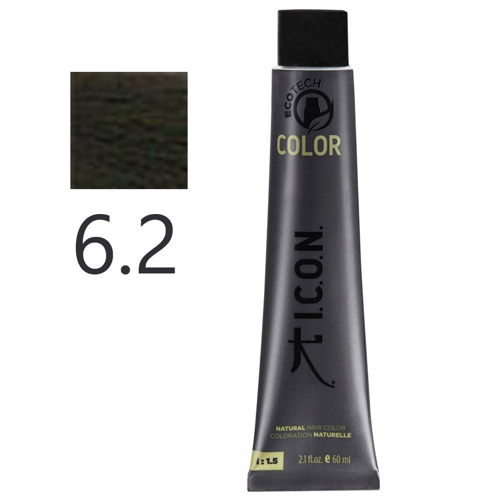 I.C.O.N. - Tinte Permanente Ecotech Beige 6.2 Rubio Oscuro 60 ml