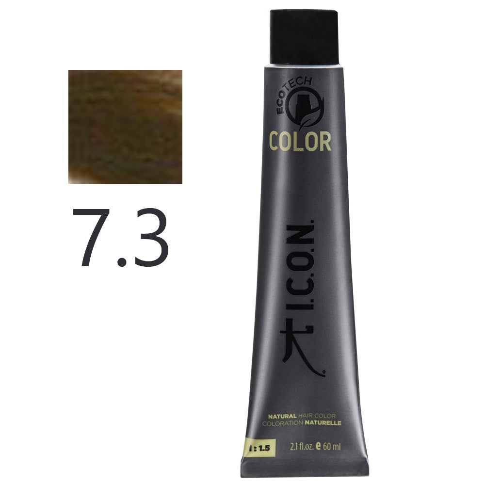 I.C.O.N. - Tinte Permanente Ecotech Dorado 7.3 Rubio 60 ml
