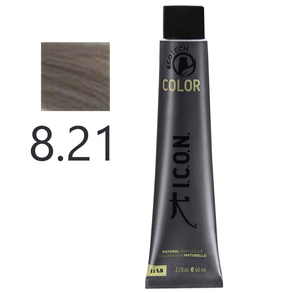 ICON - Ecotech Permanent Hair Dye Pearl 8.21 Light Blonde 60 ml