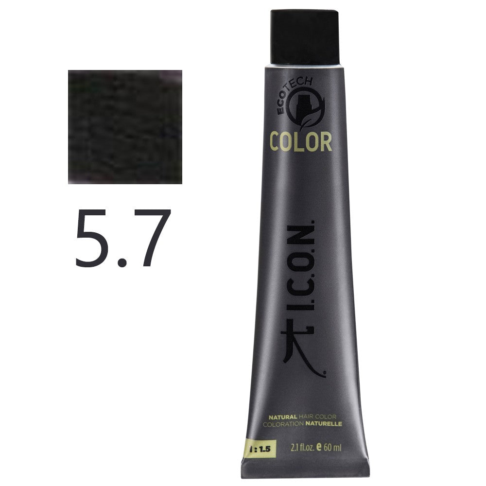 I.C.O.N. - Tinte Permanente Ecotech Violeta 5.7 Castaño Claro Violin 60 ml